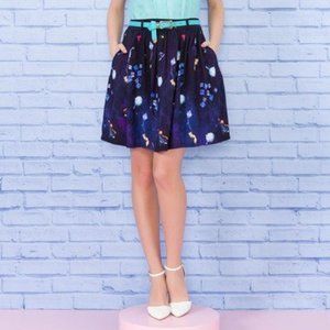 Little Prince Illustrated Navy A-line Skirt
